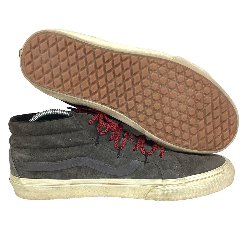Vans Scotchgard Protector 3M Mid -Men's Sz 11 -Gray Suede -Skate Shoes - 721277